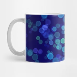 Shades of Blue Bokeh Lights Mug